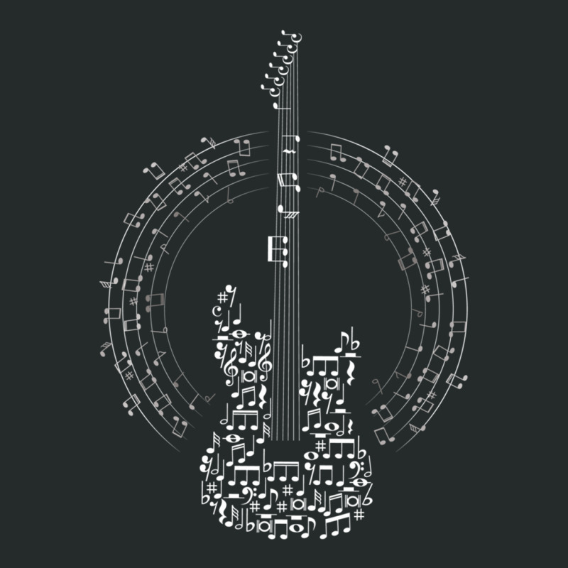 Guitar Of Musical Notes Women's Triblend Scoop T-shirt by BrandonDriskell | Artistshot