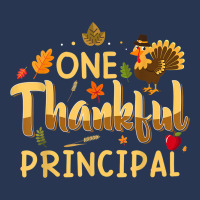 One Thankful Principal Fall Autumn Pumpkin Thanksgiving Men Denim Jacket | Artistshot