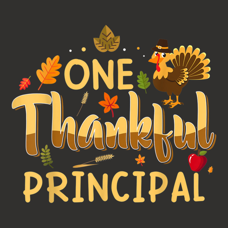 One Thankful Principal Fall Autumn Pumpkin Thanksgiving Champion Hoodie by Clinical | Artistshot