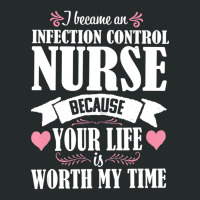 Cute Quote Infection Control Nurse Nursing Women's Triblend Scoop T-shirt | Artistshot