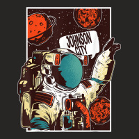 Funny Johnson City Tennessee Johnson City Astronaut Ladies Fitted T-shirt | Artistshot