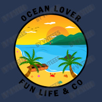 Ocean Lover And Cool Illustration Of A Island Ladies Denim Jacket | Artistshot