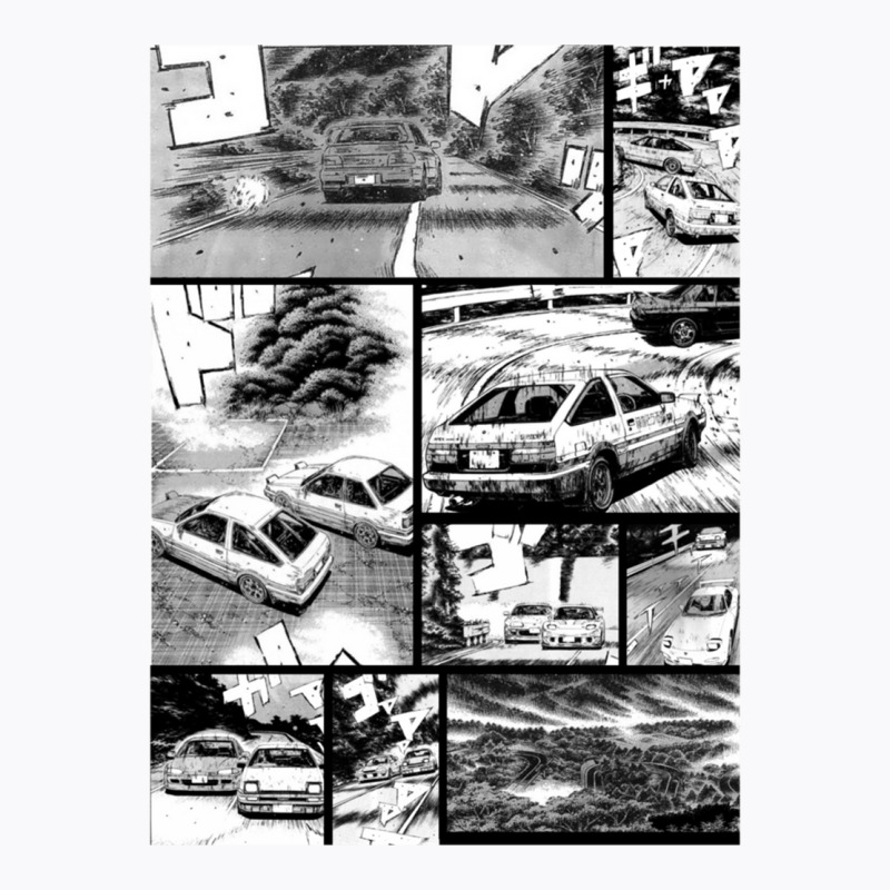 Initial D  Racing - Manga Wall Design (version 2) T-shirt | Artistshot