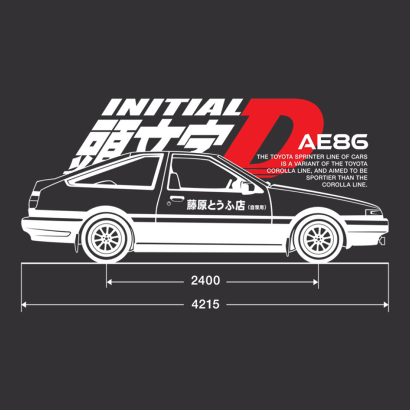 Initial D (side View) Black Vintage Hoodie And Short Set | Artistshot