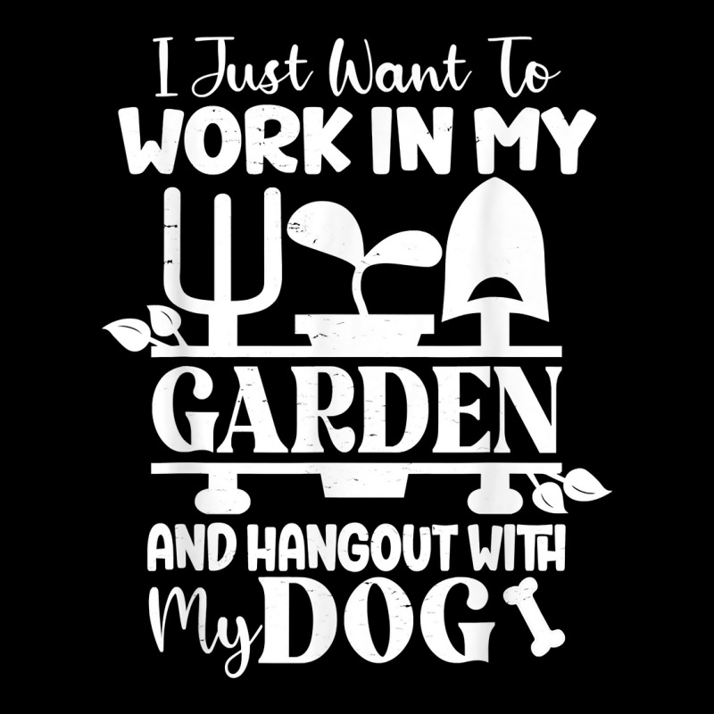 I Just Want To Work In My Garden And Hangout With My Dog T Shirt Maternity Scoop Neck T-shirt by cm-arts | Artistshot