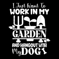 I Just Want To Work In My Garden And Hangout With My Dog T Shirt Cropped Sweater | Artistshot