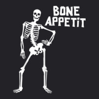 Bone Appetit Skeleton Funny Halloween Costume Skeleton Puns Youth Tee | Artistshot