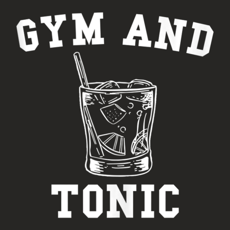 Gym And Tonic Tank Top Ladies Fitted T-Shirt by cm-arts | Artistshot