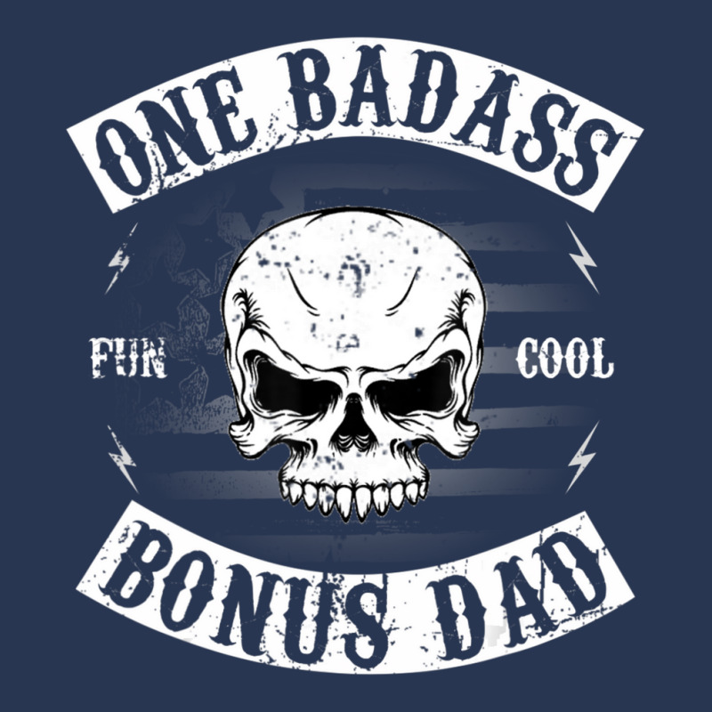 Mens One Badass Bonus Step Dad Birthday Stepdad Ladies Denim Jacket by cm-arts | Artistshot