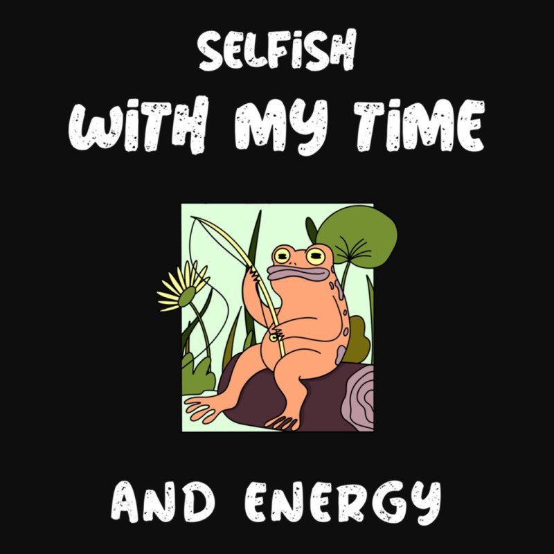 Selfish With My Time And Energy - Peach And Frog Gift Crop Top by cm-arts | Artistshot