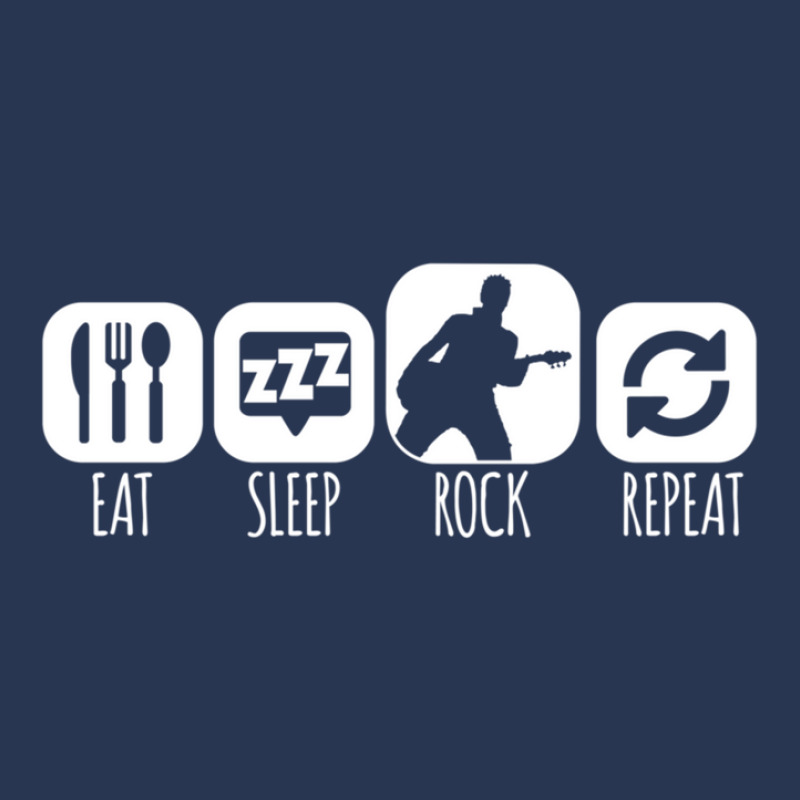 Eat Sleep Rock Repeat Guitarist Mantra Ladies Denim Jacket by cm-arts | Artistshot