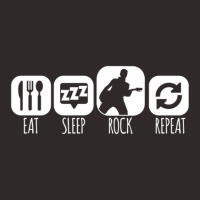 Eat Sleep Rock Repeat Guitarist Mantra Racerback Tank | Artistshot