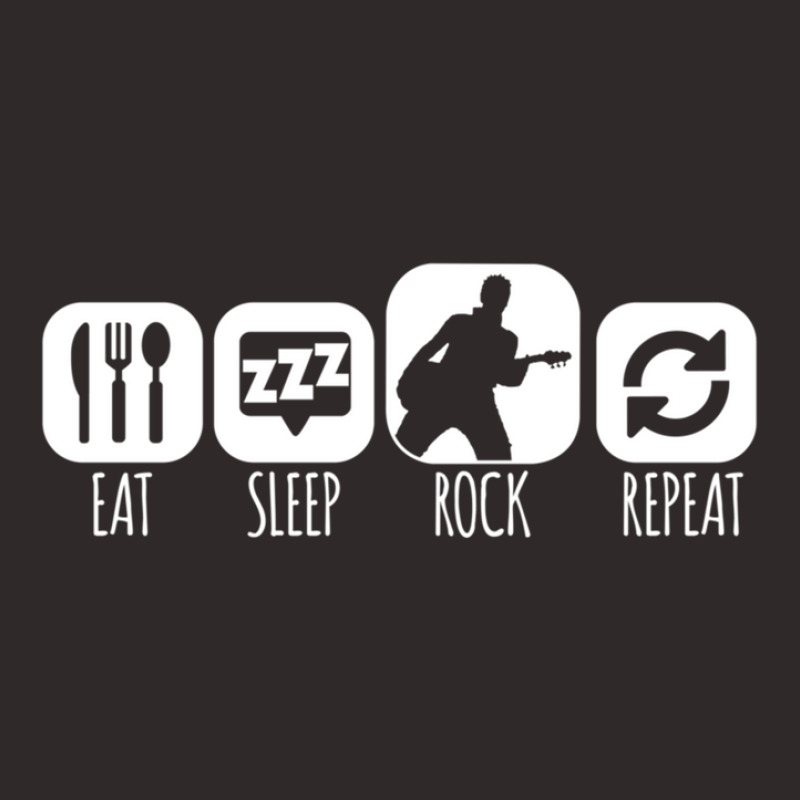 Eat Sleep Rock Repeat Guitarist Mantra Racerback Tank by cm-arts | Artistshot