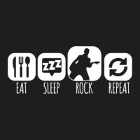 Eat Sleep Rock Repeat Guitarist Mantra Classic T-shirt | Artistshot