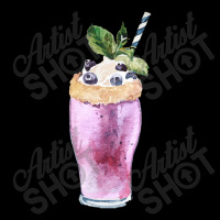 Blueberry Smoothie  Blueberry Milkshake With Whipped Cream Cropped Hoodie | Artistshot