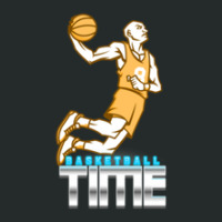 Basketball Time Women's Triblend Scoop T-shirt | Artistshot