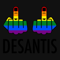 Fck Desantis X 2 - Censored With 2 Rainbow Middle Fingers Motorcycle License Plate | Artistshot