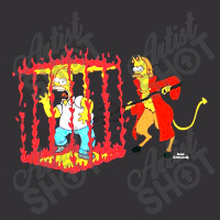 Homer In Devil's Cage The Simpsons Vintage Hoodie And Short Set | Artistshot