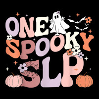 Cute One Spooky Slp Speech Language Pathologist Halloween T Shirt Cropped Sweater | Artistshot