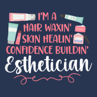 Cute Licensed Esthetician Skincare Beautician Waxing I'm A T Shirt Men Denim Jacket | Artistshot