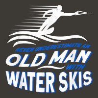 Mens Never Underestimate An Old Man With Water Skis Waterski T Shirt Bucket Hat | Artistshot