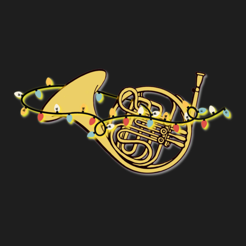 Musical Instrument   French Horn Lights Up 1 Classic T-shirt by JAMESDSHARP | Artistshot