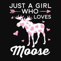 Just A Girl Who Loves Moose I Heart Moose For Girls Crop Top | Artistshot