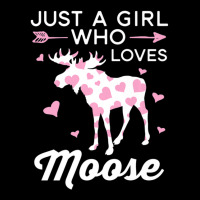 Just A Girl Who Loves Moose I Heart Moose For Girls Cropped Sweater | Artistshot