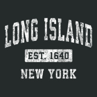 Long Island New York Ny Vintage Established Sports Design Sweatshirt Women's Triblend Scoop T-shirt | Artistshot