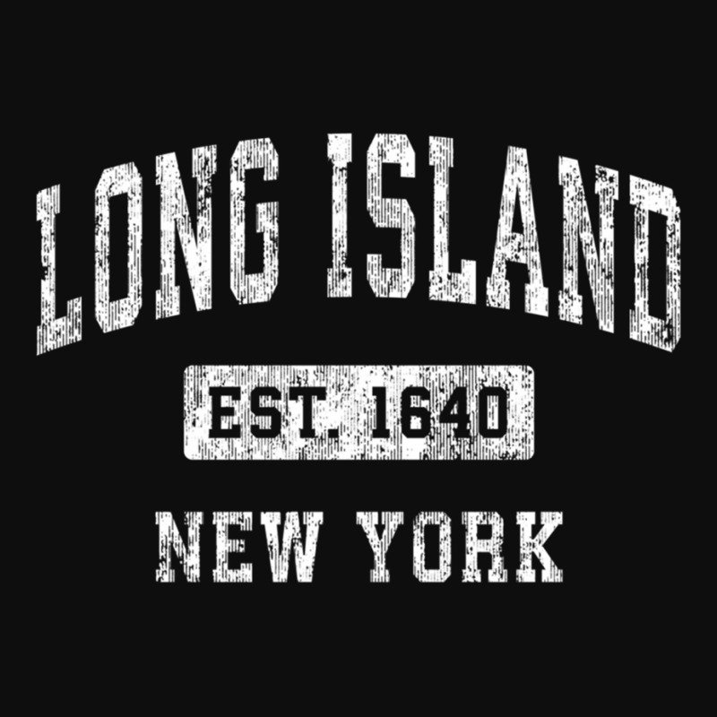 Long Island New York Ny Vintage Established Sports Design Sweatshirt Crop Top by cm-arts | Artistshot