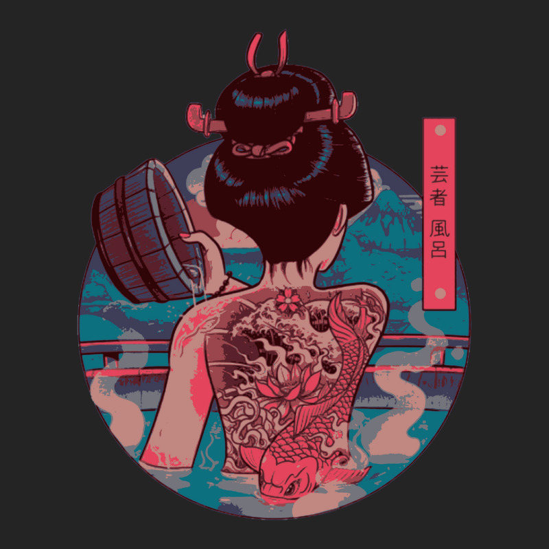 Geisha Bath 3/4 Sleeve Shirt | Artistshot