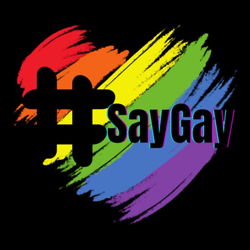 Say Gay Hashtag Lgbt Pride Florida Is Gay Zipper Hoodie | Artistshot