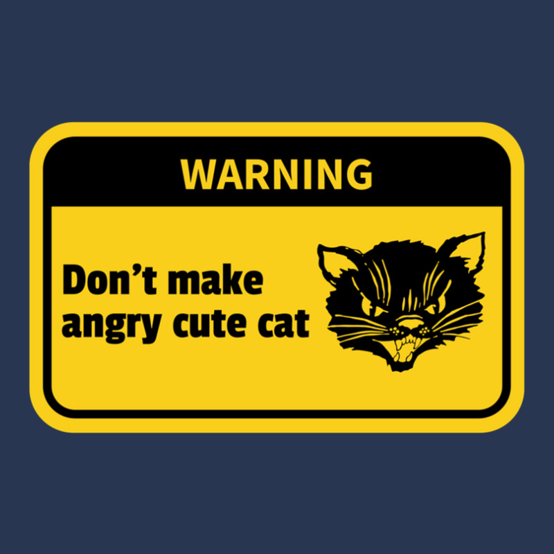 Warning Don't Make Angry Cute Cat Funny Men Denim Jacket | Artistshot