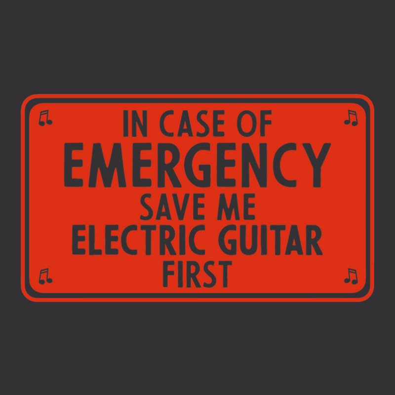 In Case Of Emergency Save Me Electric Guitar First Vintage Short | Artistshot