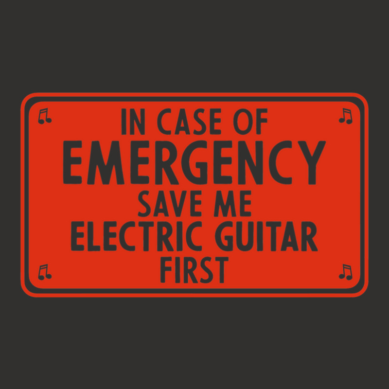 In Case Of Emergency Save Me Electric Guitar First Champion Hoodie | Artistshot