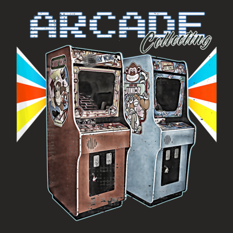 Arcade-cabinet-machine-1970-1980-1990-video-game-collection Ladies Fitted T-Shirt by SteveHunter | Artistshot