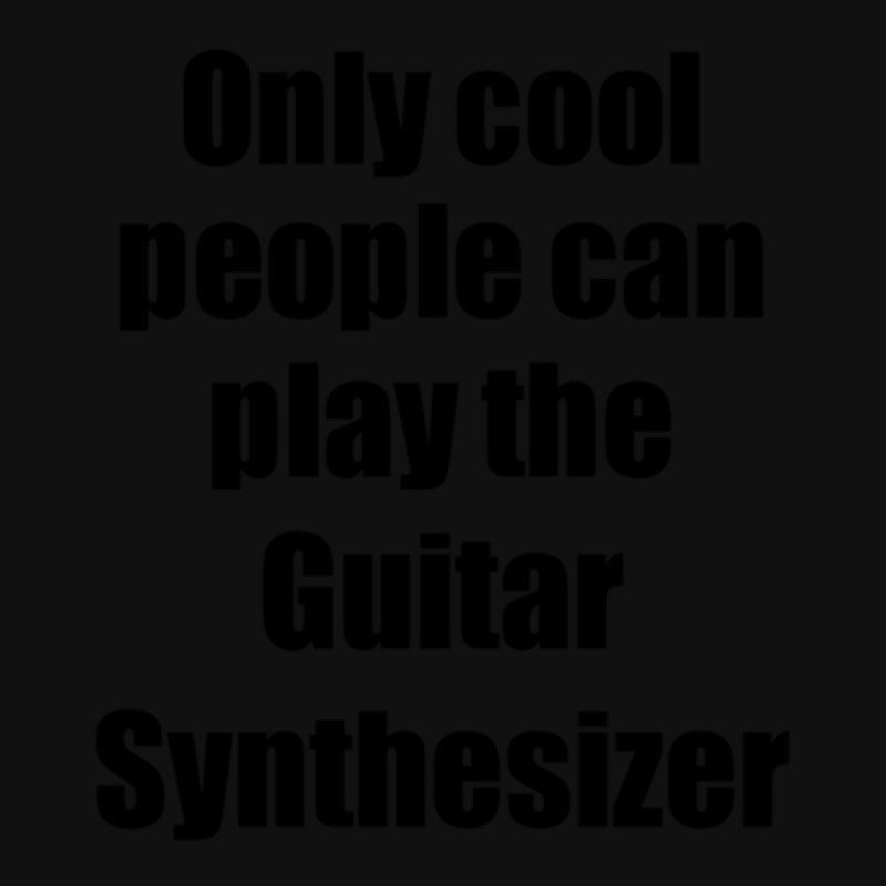 Guitar Synthesizer Player Musician Funny Gift Idea Portrait Canvas Print | Artistshot