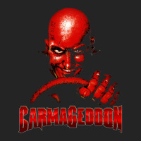 Carmageddon Retro Race Game Fan Print With Text 3/4 Sleeve Shirt | Artistshot