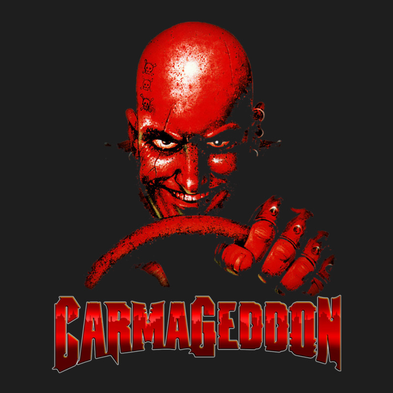 Carmageddon Retro Race Game Fan Print With Text Classic T-shirt by RodneyAbernathy | Artistshot