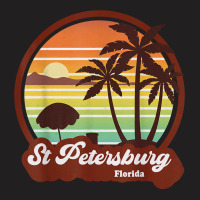 Saint Petersburg Florida Souvenirs Retro 80s St Petes Beach T Shirt T-shirt | Artistshot