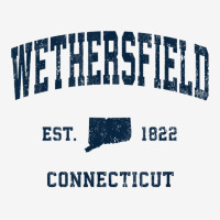 Wethersfield Connecticut Ct Vintage Athletic Navy Sports Des T Shirt Adjustable Cap | Artistshot