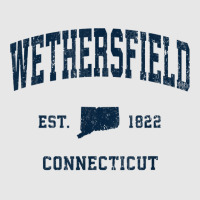 Wethersfield Connecticut Ct Vintage Athletic Navy Sports Des T Shirt Hoodie & Jogger Set | Artistshot