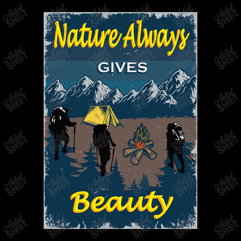 Nature Beauty Adventure Hiking Gift Funny Women's V-Neck T-Shirt by rizalafgan | Artistshot