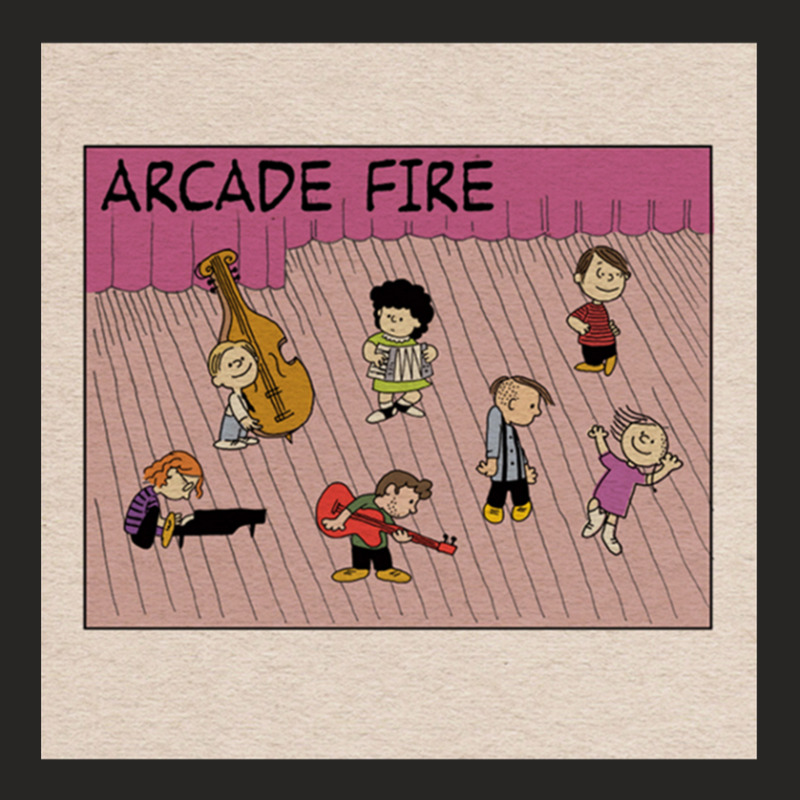 Arcade Fire Cartoon Ladies Fitted T-Shirt by LarryCory | Artistshot