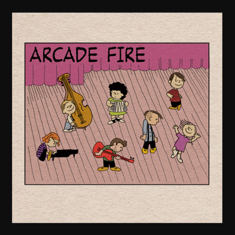 Arcade Fire Cartoon Crop Top by LarryCory | Artistshot