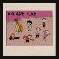 Arcade Fire Cartoon Scorecard Crop Tee | Artistshot