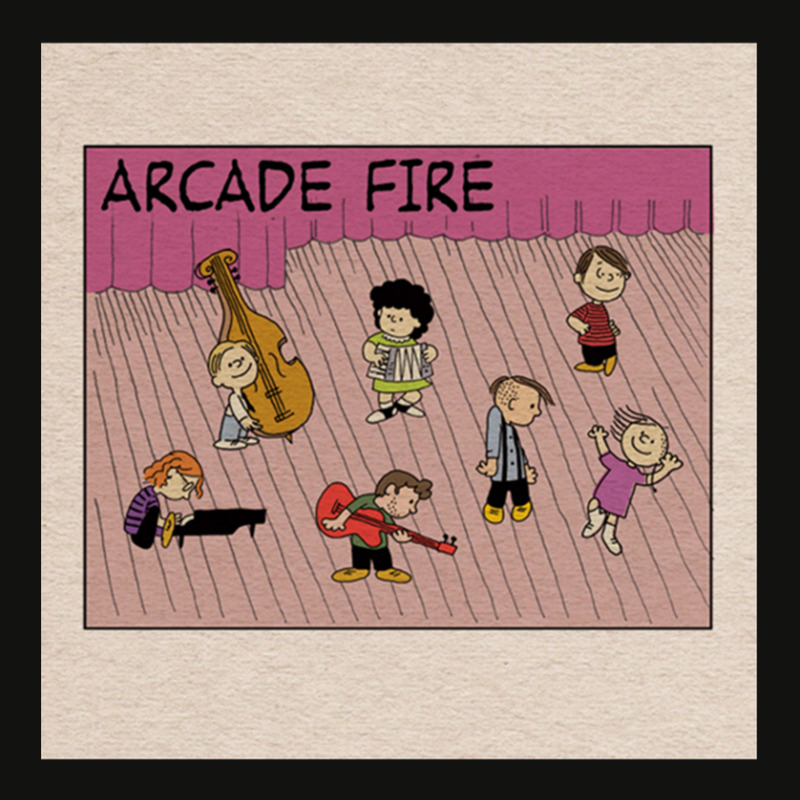 Arcade Fire Cartoon Scorecard Crop Tee by LarryCory | Artistshot