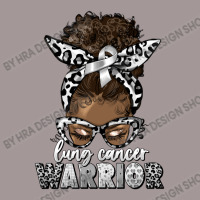 Lung Cancer Warrior Afro Messy Bun Vintage Hoodie | Artistshot