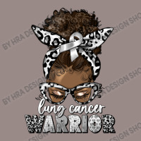 Lung Cancer Warrior Afro Messy Bun Vintage T-shirt | Artistshot