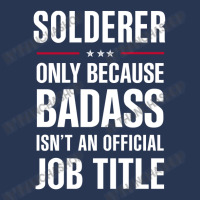 Solderer Because Badass Isn't A Job Title Cool Gift Men Denim Jacket | Artistshot